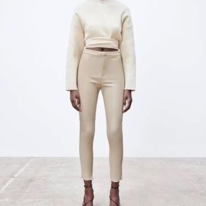 NEW W/Tag Zara Faux leather pants